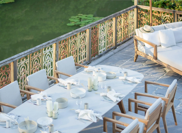 ZIDIZ - Rectangular ceramic garden table by Royal Botania - view 3